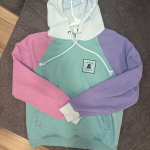 Teddy Fresh Pastel Hoodie - Mint, Pink, and Lavender